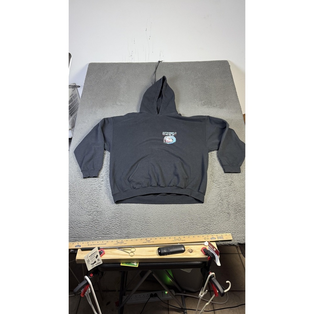 Astroworld Travis Scott Hoodie‎ Mens XL Black Wish You Were Here Tour 2019
